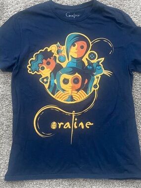 Coraline movie shirt.